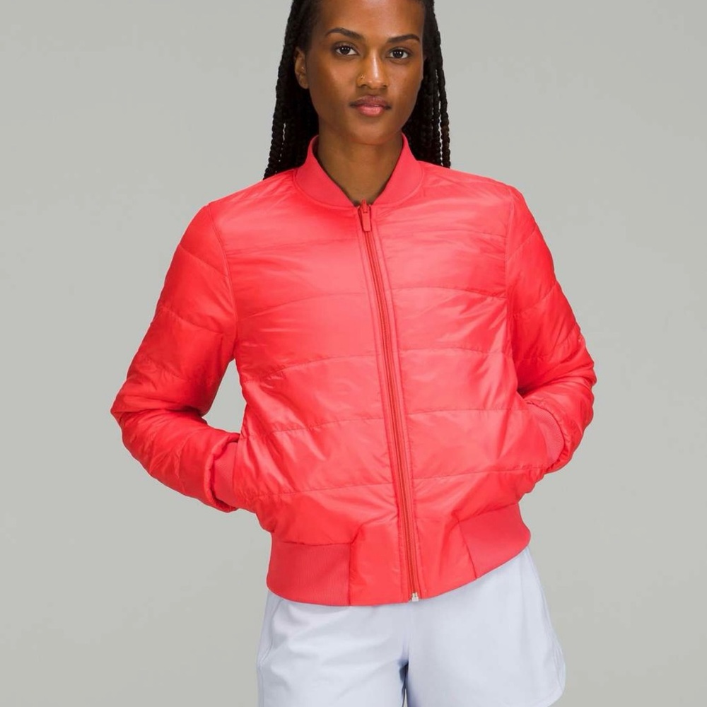 Lululemon Athletica Pale Raspberry Non-Stop Bomber Jacket NWOT